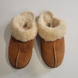 UGG Croquette Clog slippers womens US sz 11. camel/ivory cozy